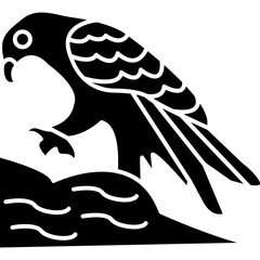 Naklejka premium Golden Eagle Icon