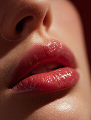 l&egrave;vres maquill&eacute;es - IA Generated