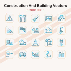 Construction and Building Vector Icons