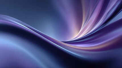 Smooth gradient waves in shades of purple and blue creating a modern abstract background.