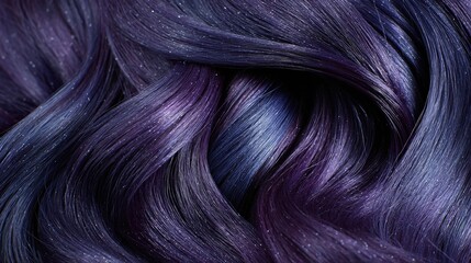 Naklejka premium Textured strands of dark hair woven together in an artistic arrangement.
