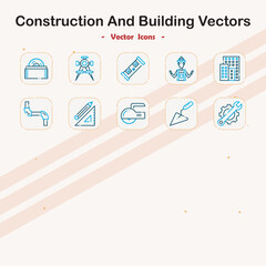 Construction and Building Vector Icons