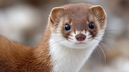 Sociable Weasel Exploring Its Surroundings and Enjoying a Playful Moment in a Cozy Home Setting