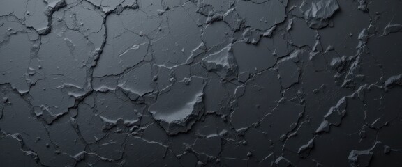 Dramatic Dark Textured Slate Surface A Close-Up of Natural Variations in Black Stone