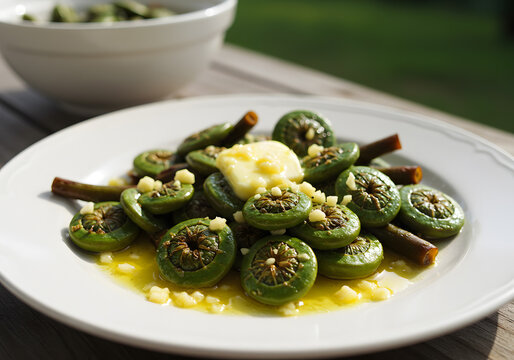 Delicious Sauteed Fiddleheads with Lemon Butter Garlic: A Culinary Delight