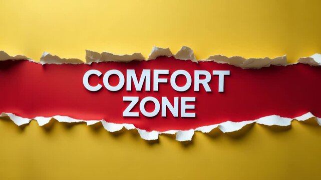 Torn paper displaying message set against a background.