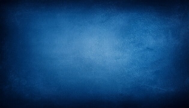 an elegant rich blue parchment texture grunge background with shadowed border and glowing center