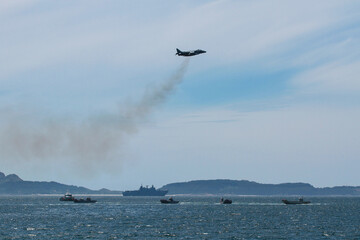 military maneuvers. Infantry, aviation and navy landing	
