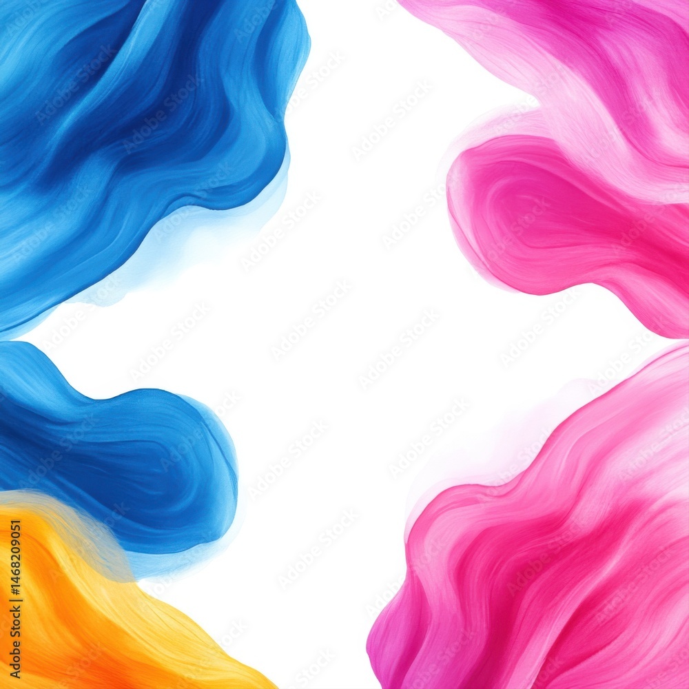 Aufkleber colorful abstract background with swirling paint patterns and flowing blends
