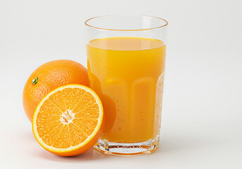 Copo de suco de laranja natural