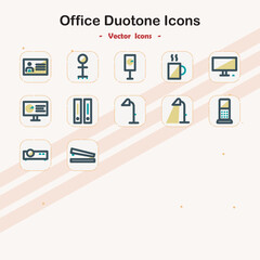 Office Duotone Icons Set