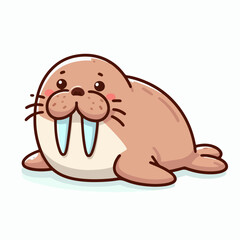 Naklejka premium walrus vector illustration