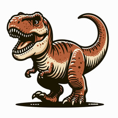 Naklejka premium tyrannosaurus vector illustration
