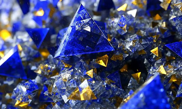 Closeup lapis lazuli gemstones texture