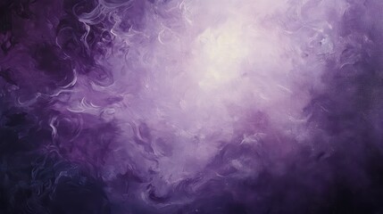 Obraz premium Purple background with a white star in the middle. The background is filled with purple swirls