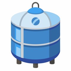 Ripple Tank on White Background