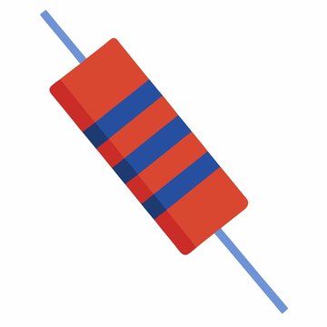 Resistor on White Background