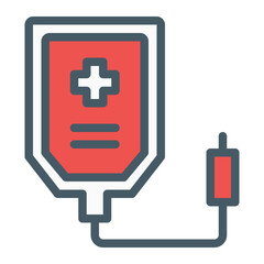 Obraz premium blood transfusion, This is a vector single icon with a filled outline style. Suitable for any purpose, such as website design, mobile app design, logo design, pattern design, etc.