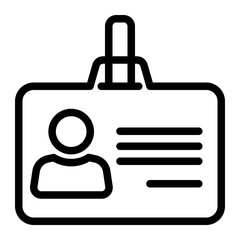 Personal Id Icon # Notary Pack Themes # Outline Style