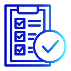 Confirmation Icon # Notary Pack Themes # Outline Gradient Style