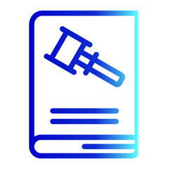 Constitution Icon # Notary Pack Themes # Outline Gradient Style