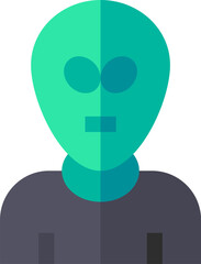 alien illustration on a white background    