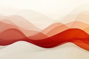 Fototapeta premium Abstract design with flowing, layered waves of light and color.
