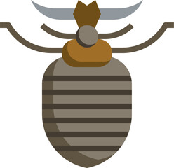 antlion illustration on a white background   