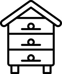 apiary illustration on a white background     