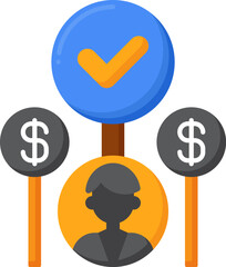 auctions illustration on a white background    