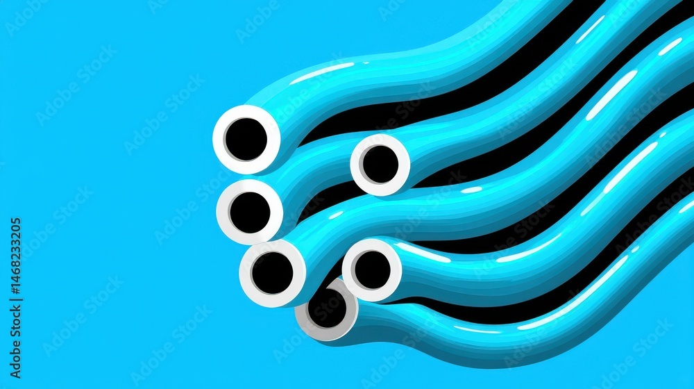 Poster explore the essence of data flow with this stylish stock image, ideal for tech and business themes.
