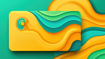 Sleek, modern business card template designed for easy customization with a flat user interface and clean aesthetics.