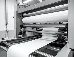 Industrial LargeFormat Printing Machine Paper Roll Processing