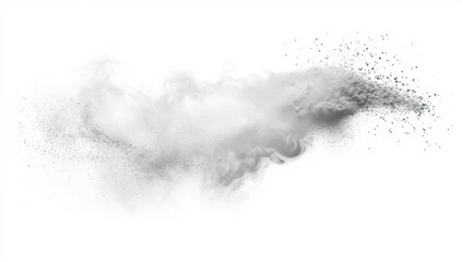 Abstract cloud of dispersed particles