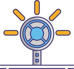 led light illustration on a white background     