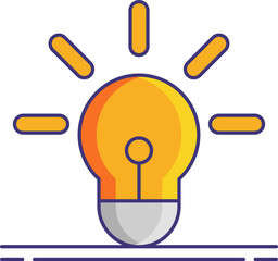 light illustration on a white background     