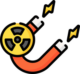 magnet illustration on a white background     