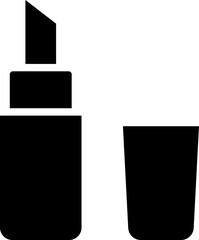 make up illustration on a white backgro