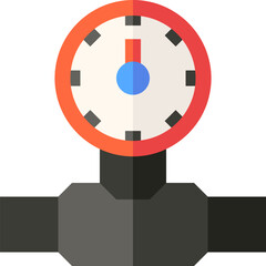 meter illustration on a white background     