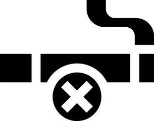 no smoking illustration on a white background    