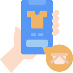 online shopping illustration on a white background     