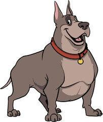 vector illustration of dog