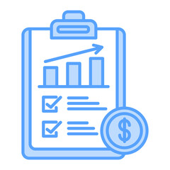 finance icon blue style
