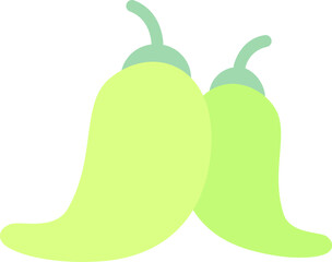 pepper illustration on a white background    