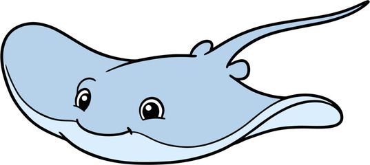 vector illustration of a marine animal
