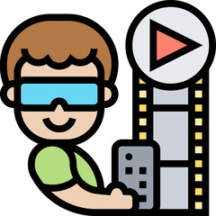 play illustration on a white background     