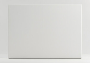 Obraz premium Plain White Rectangle Panel, a Clean Minimalist Background for Mockups, Text Overlay, and Design Presentations