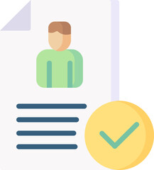 resume illustration on a white background     