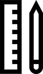 ruler illustration on a white background     