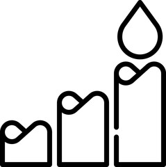 statistics illustration on a white background     